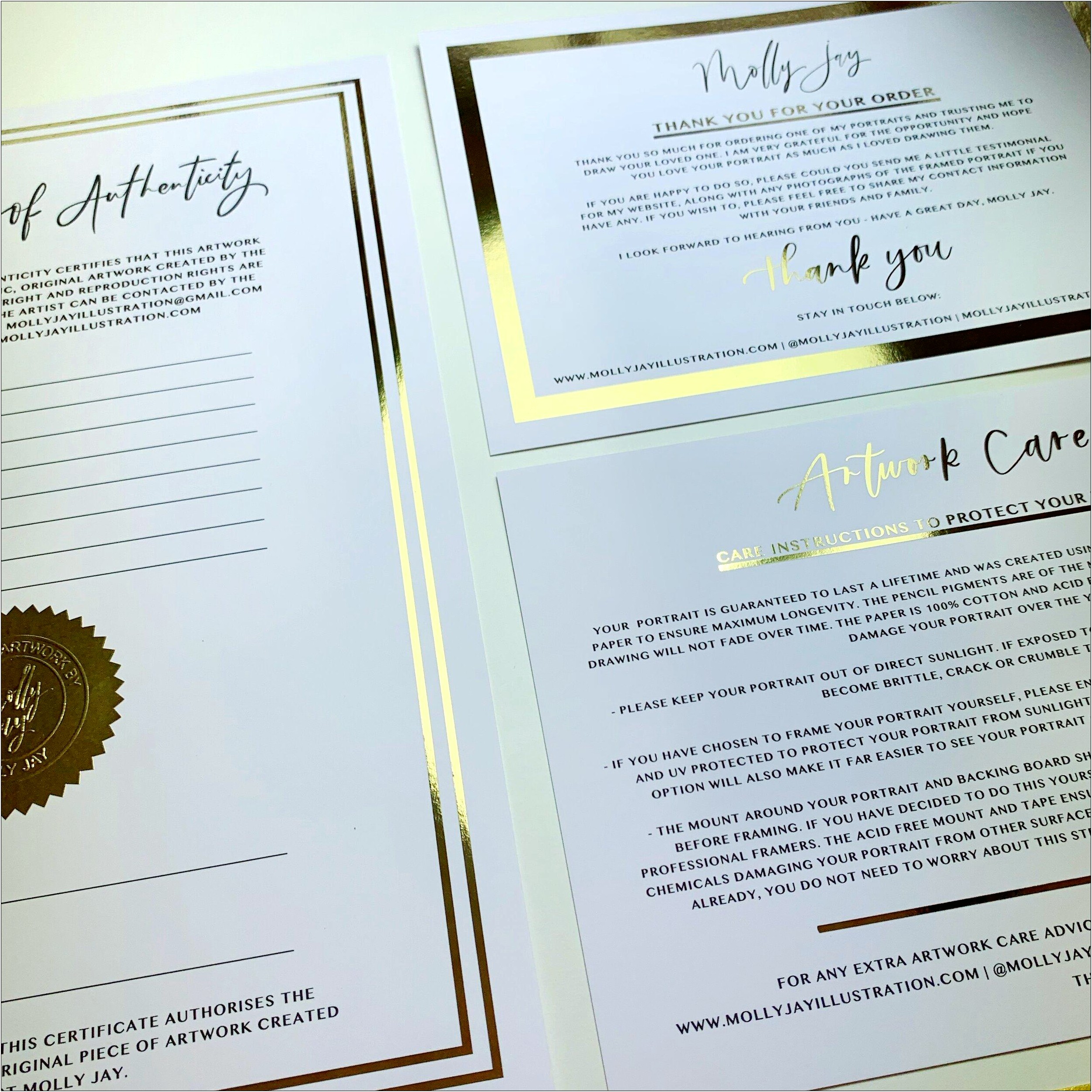 Certificate Of Authenticity Letter Template Doc