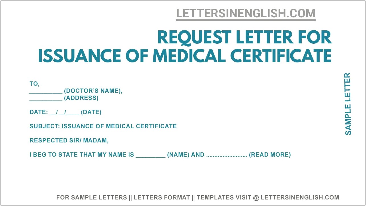 Certificate Of Insurance Request Letter Template