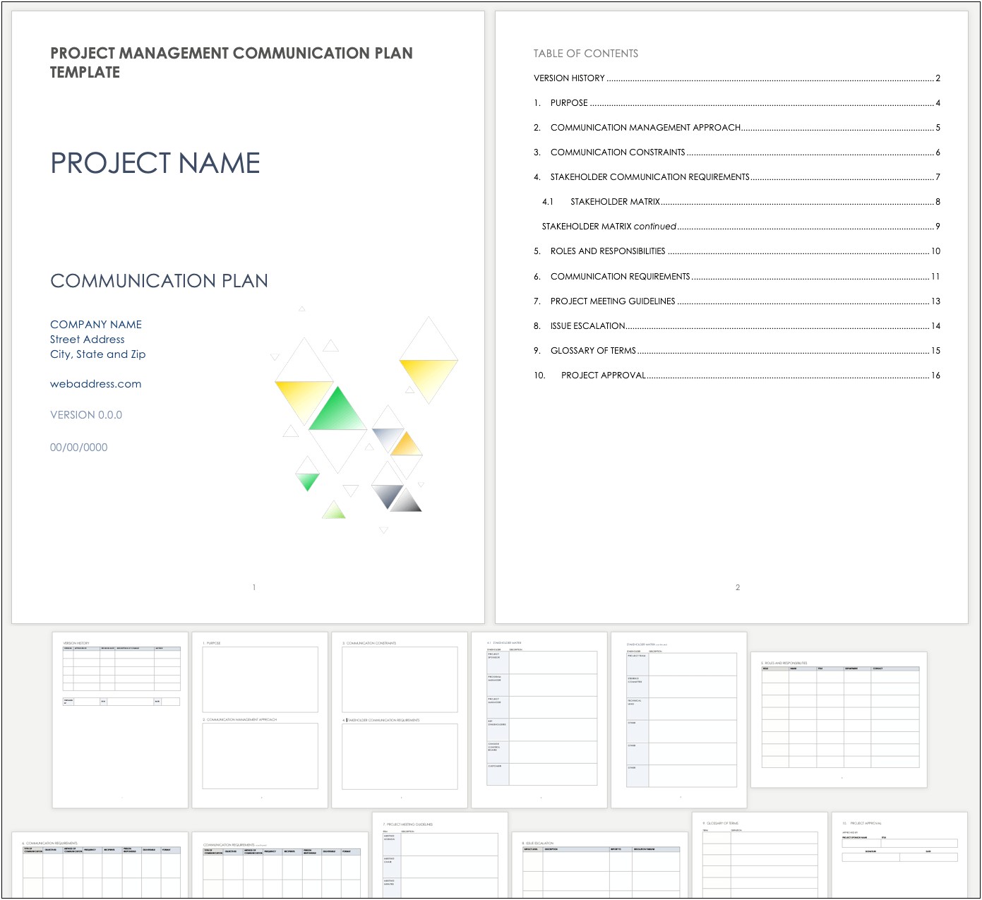 Change Management Communication Plan Template Ppt