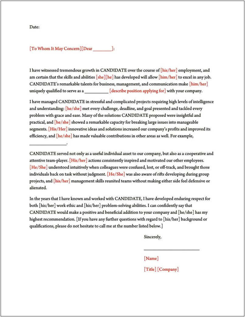 Character Reference Letter For Court Canada Template