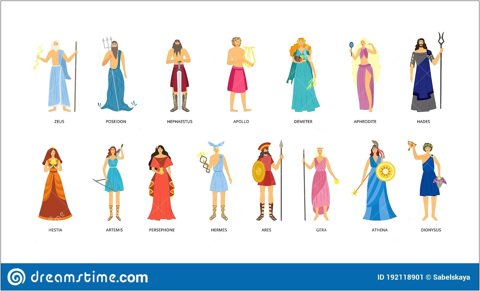 Character Trading Cards Template Greek Mythology