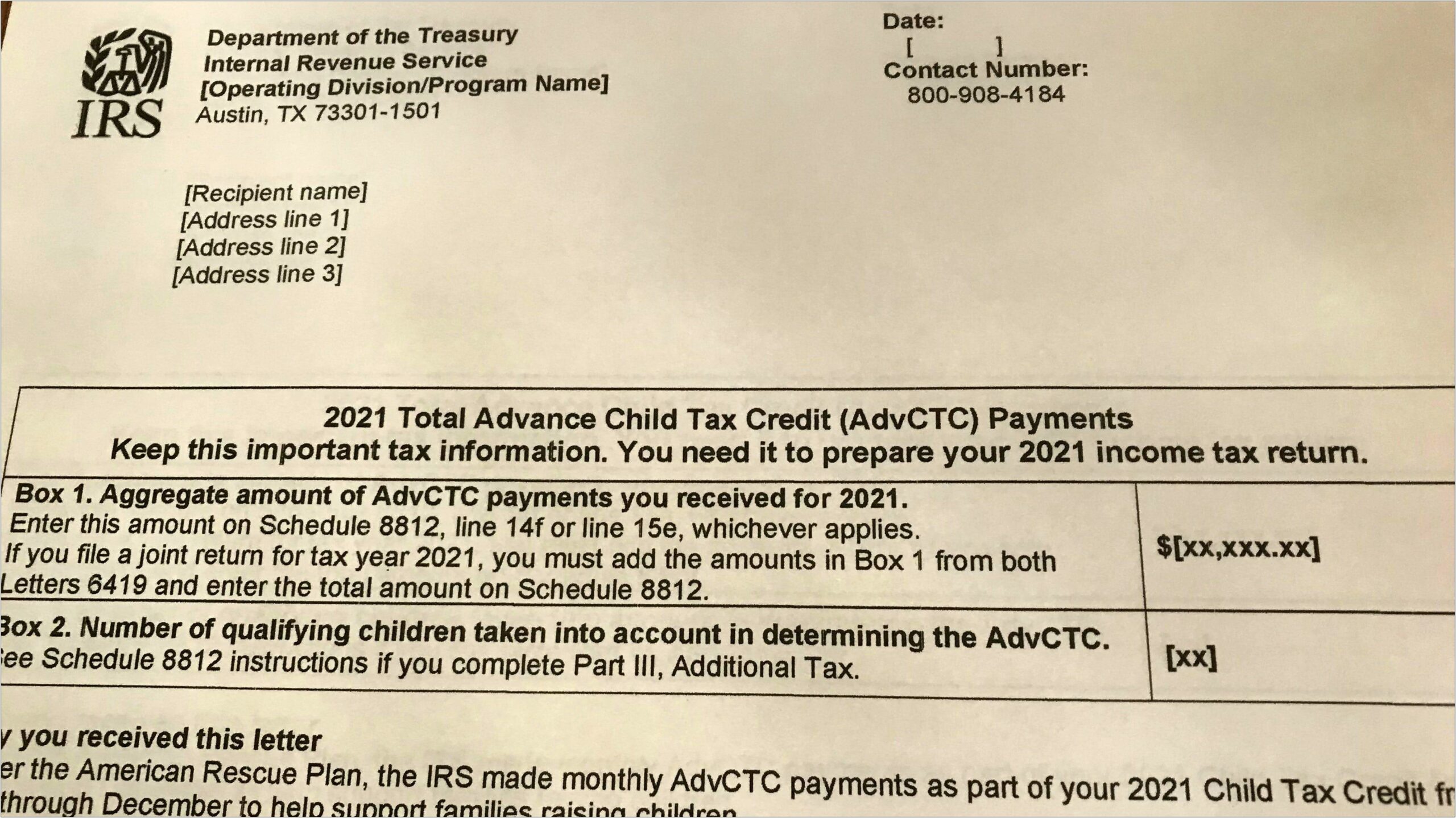 Child Care Expenses Template Letter For Irs