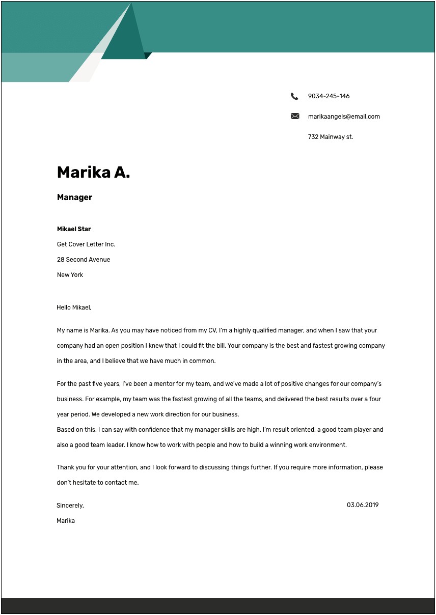 Child Care Worker Cover Letter Template