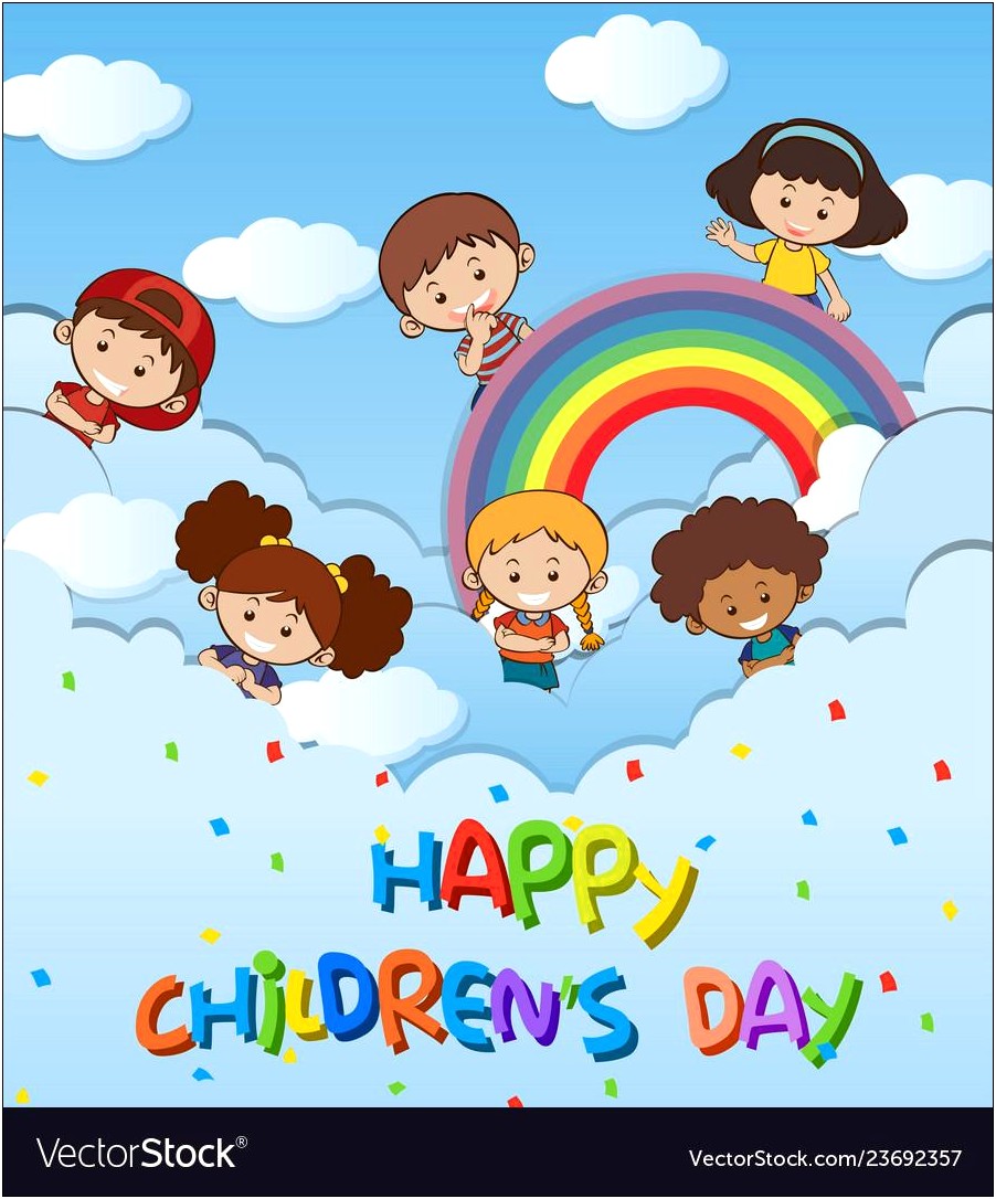 Children's Day Invitation Card Template