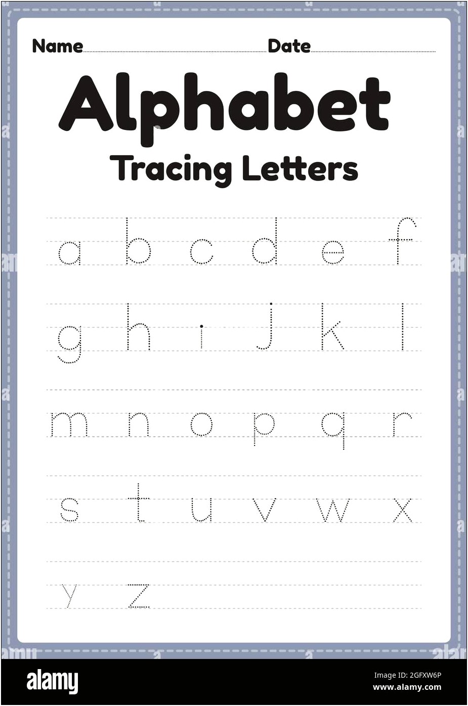 Children's Font Letter Cut Out Templates