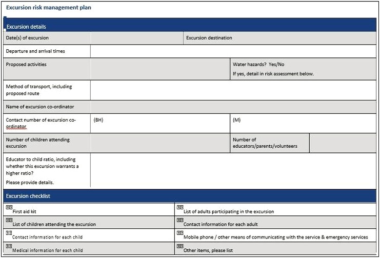 Children's Health Care Plan Template