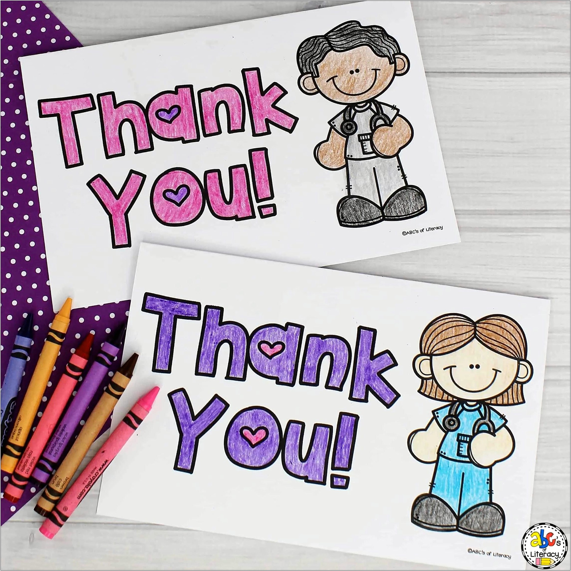 Children's Thank You Card Template