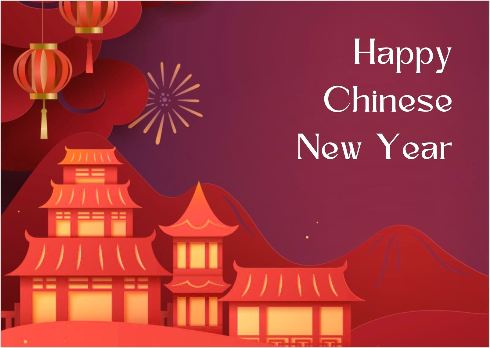 Chinese New Year 2018 Card Template