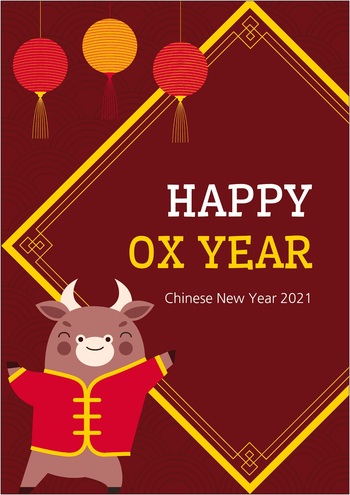 Chinese New Year 2019 Card Template