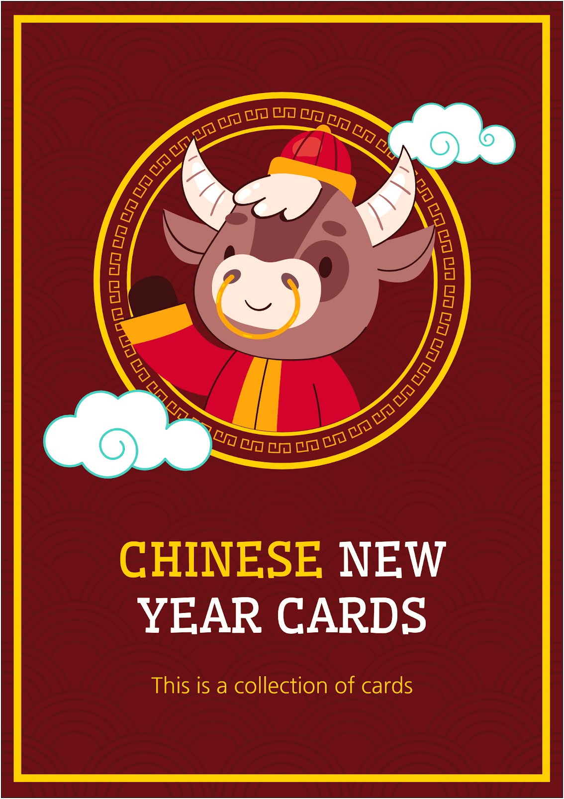 Chinese New Year Card Template 2017