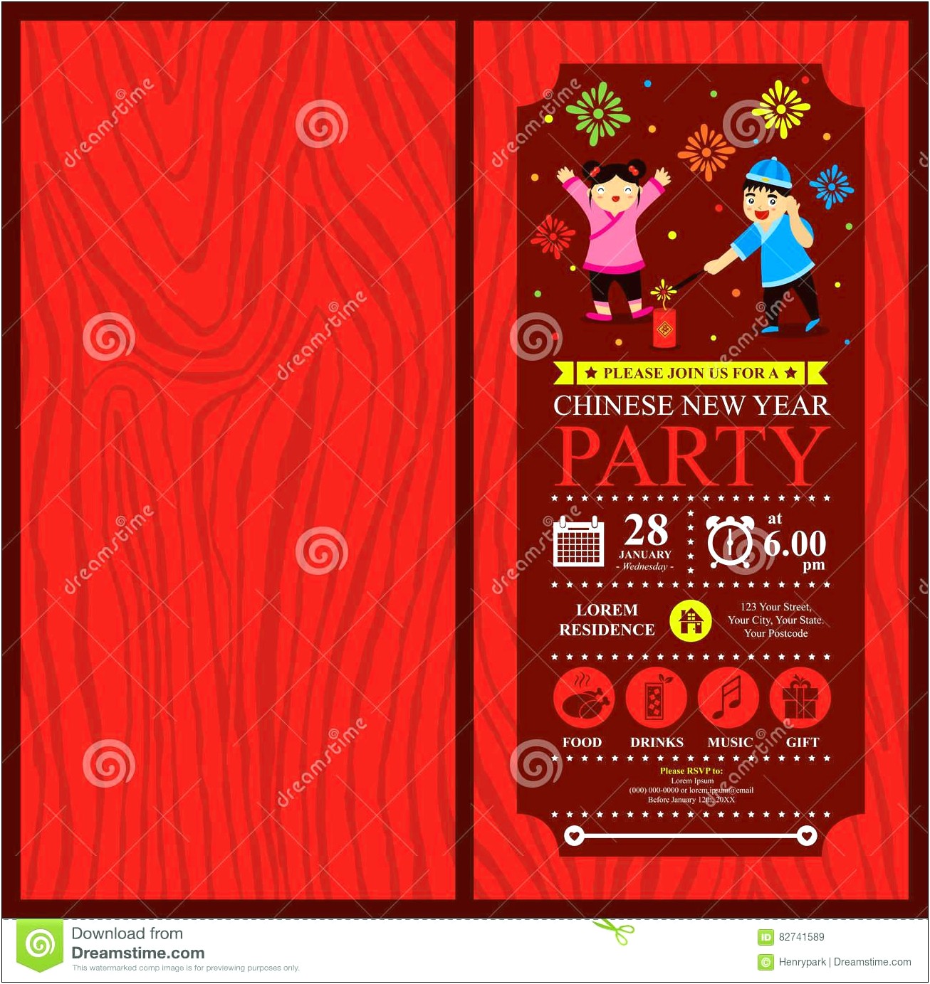 Chinese New Year Card Template And Email