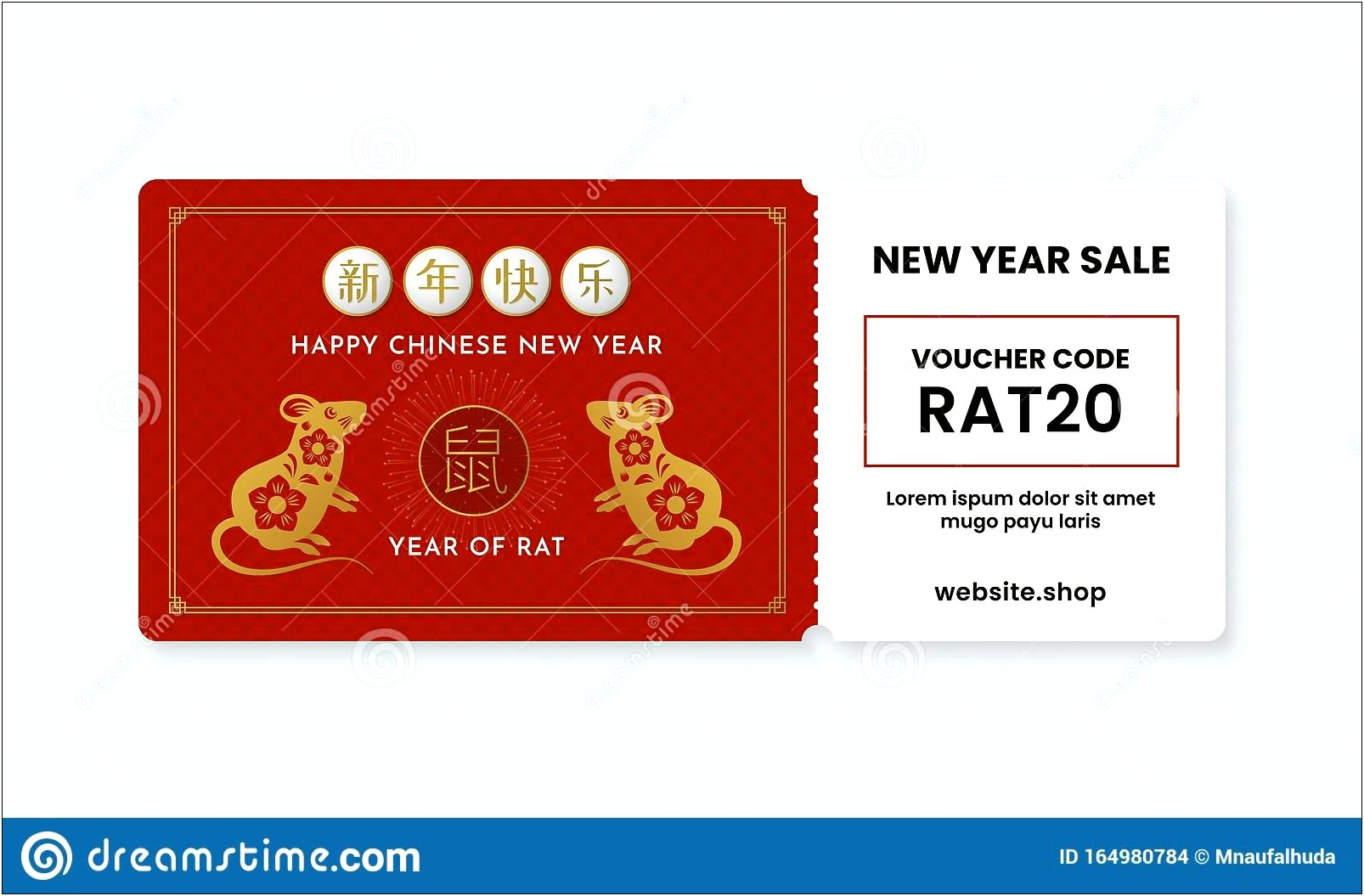 Chinese New Year Gift Card Template