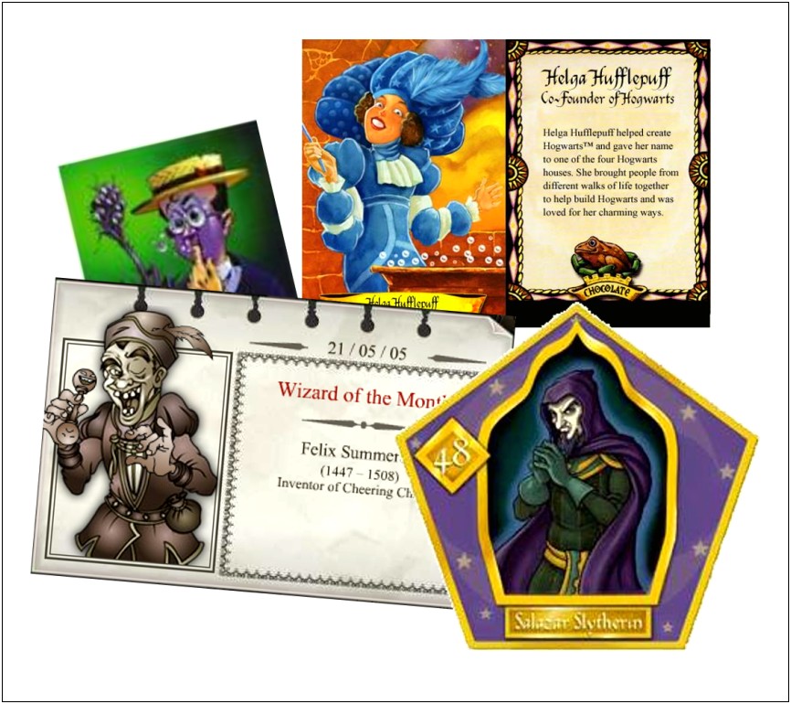 Chocolate Frog Card Template Clip Art