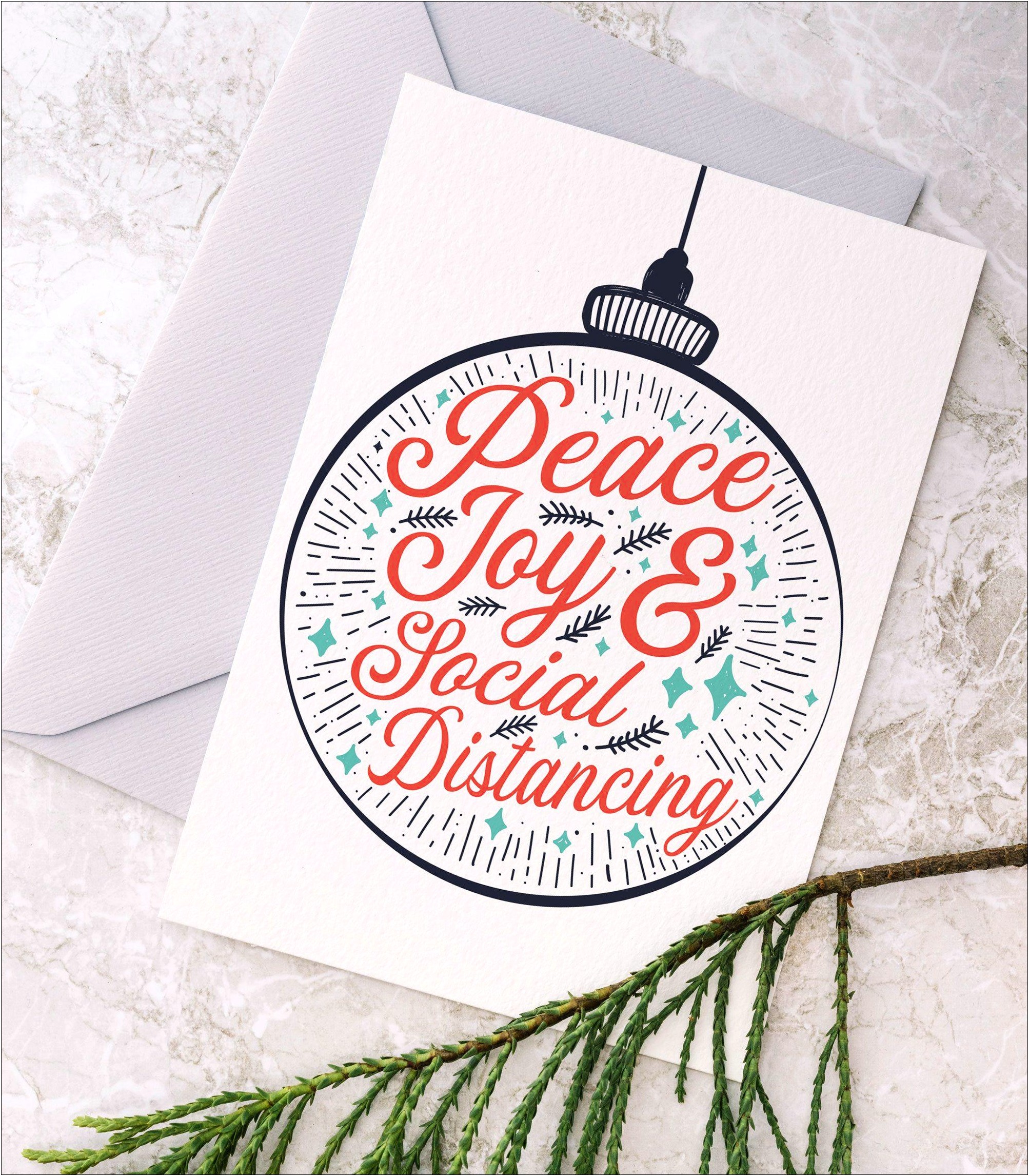 Christmas Card 8.5x11 Folded Template