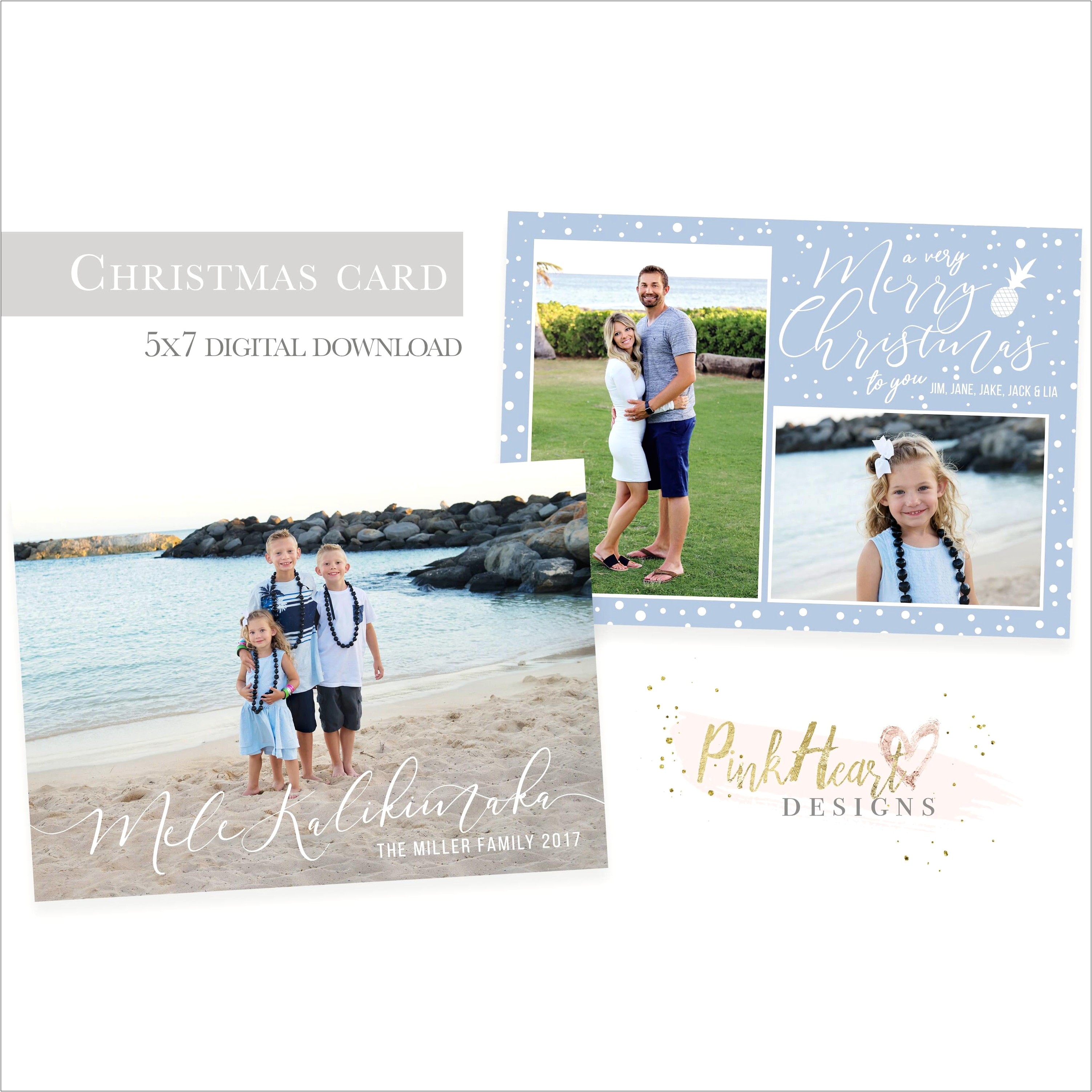 Christmas Card Templates For Photographers 2017