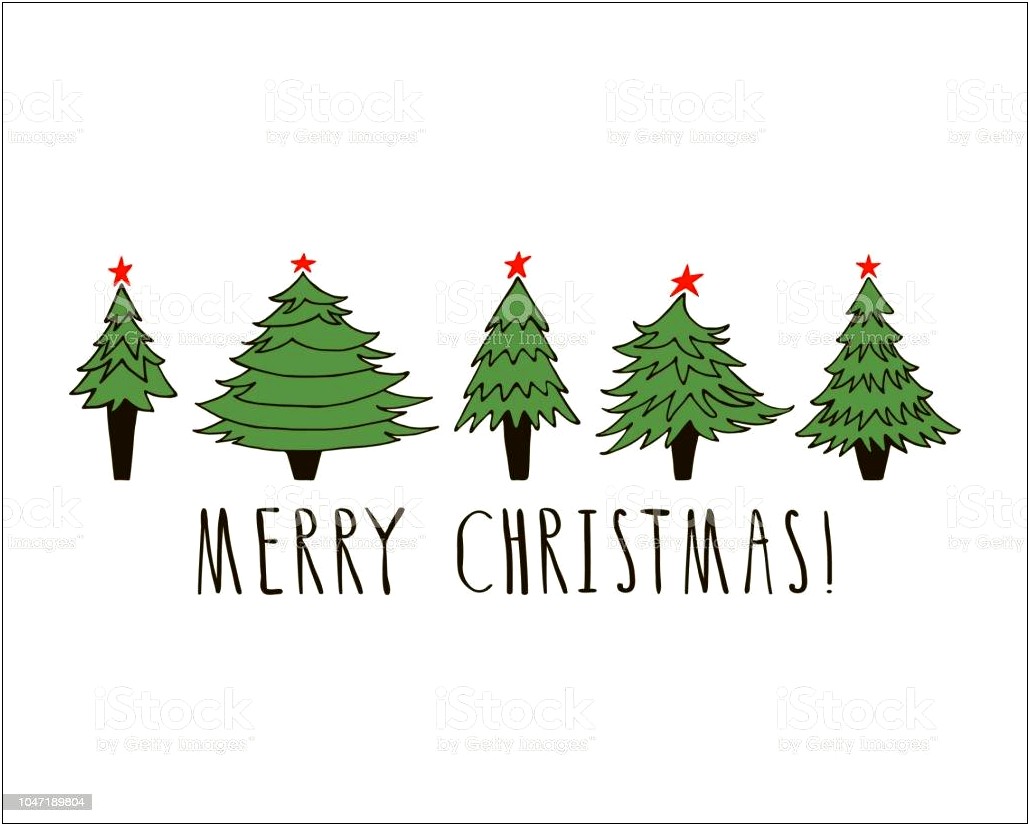 Christmas Card To And From Template