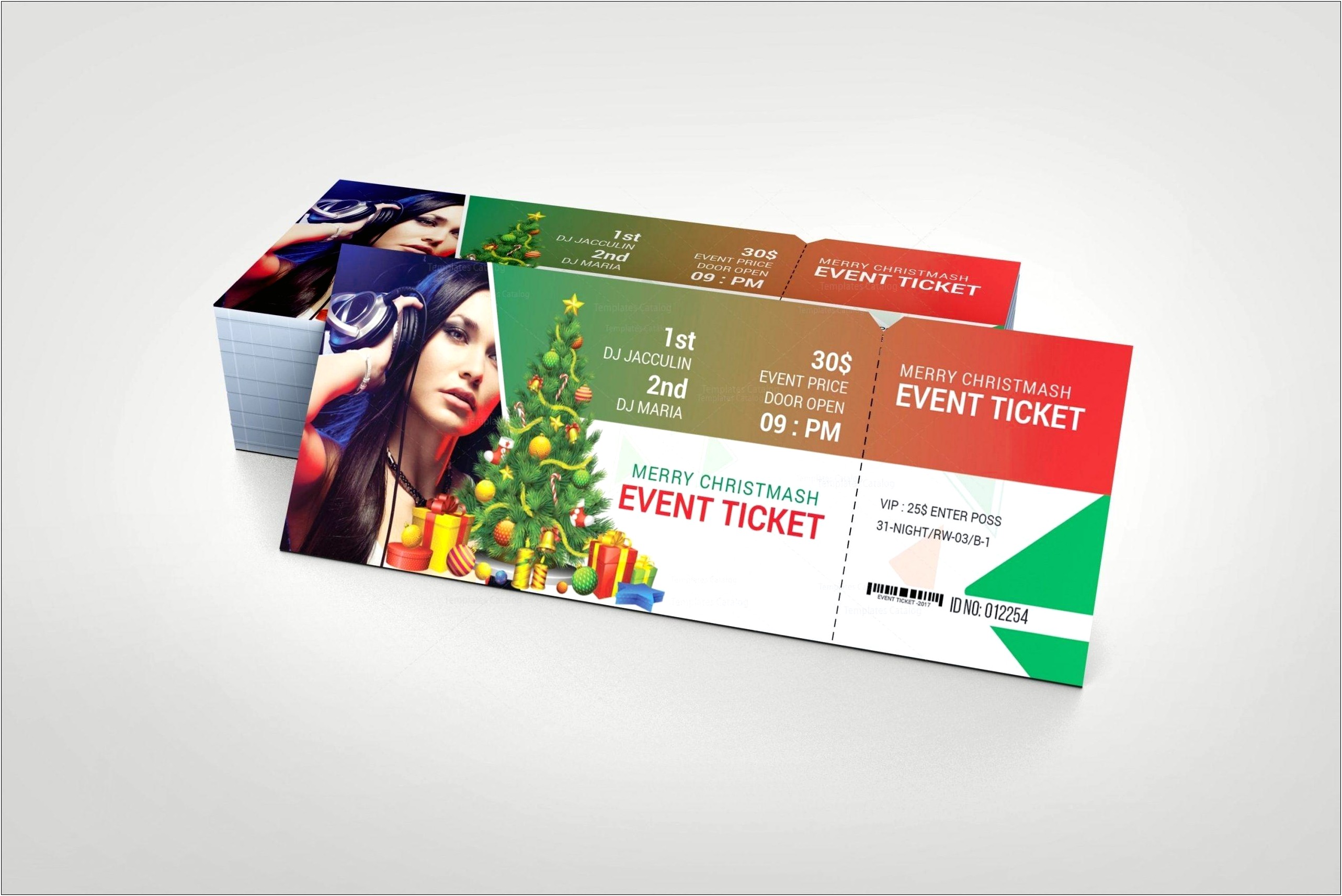 Christmas Design Business Card Psd Template