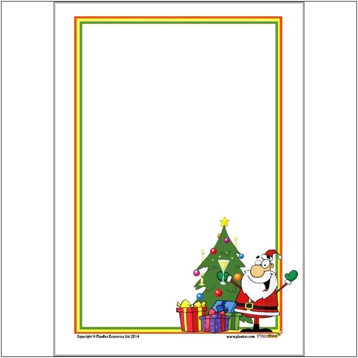 Christmas Thank You Letter Template Ks1