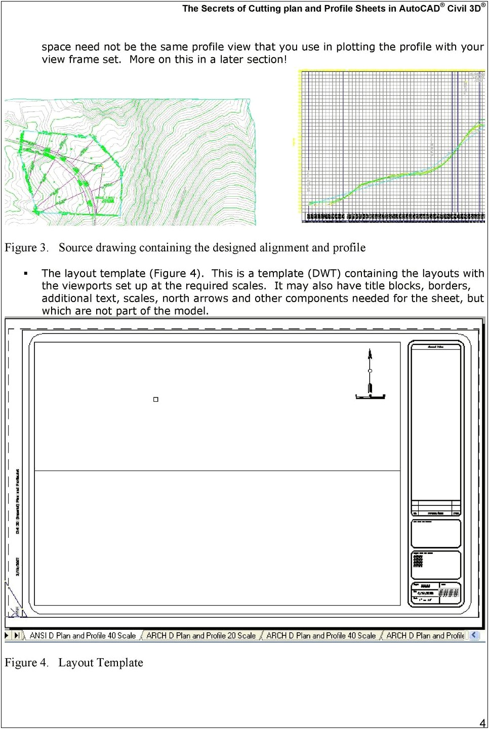 Civ3d Arch D Plan And Profile Template