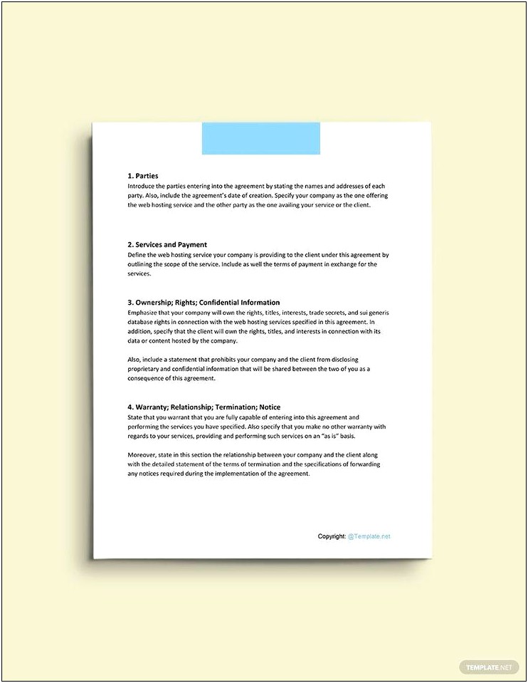 Client Service Agreement Template Financial Planning