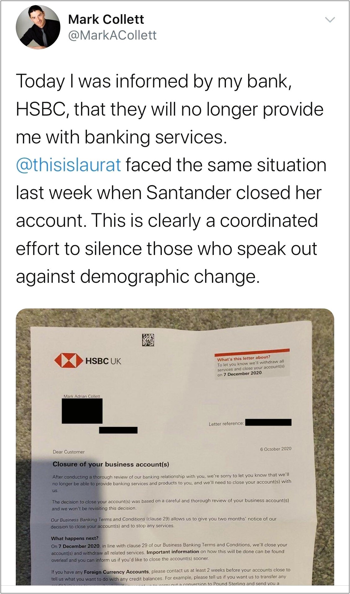 Closing Bank Account Letter Template Uk Hsbc