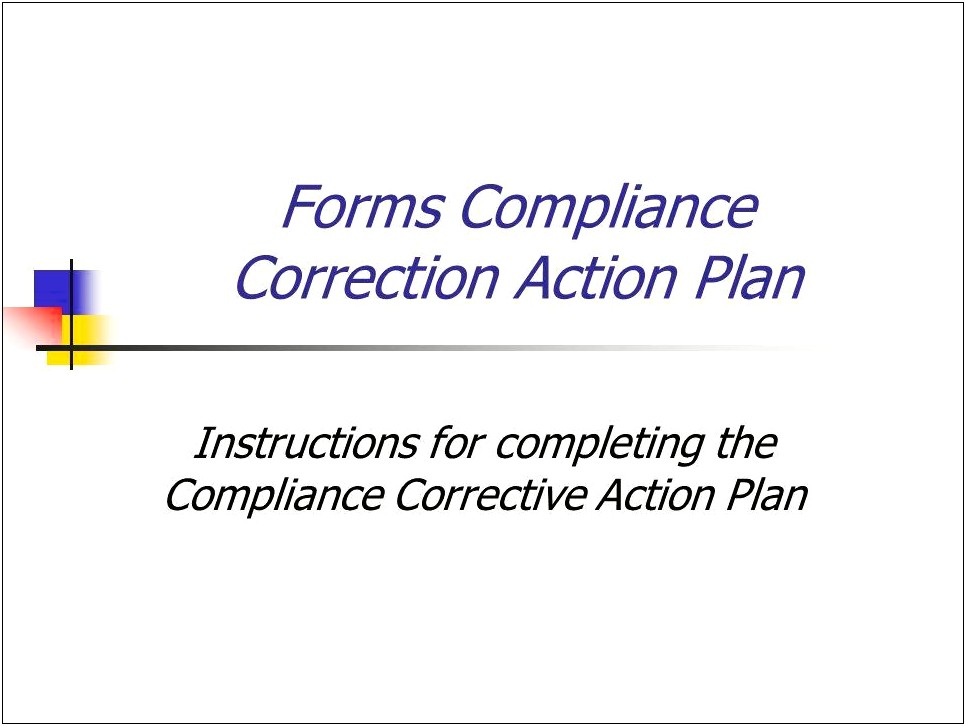 Cms Information Security Corrective Action Plans Template