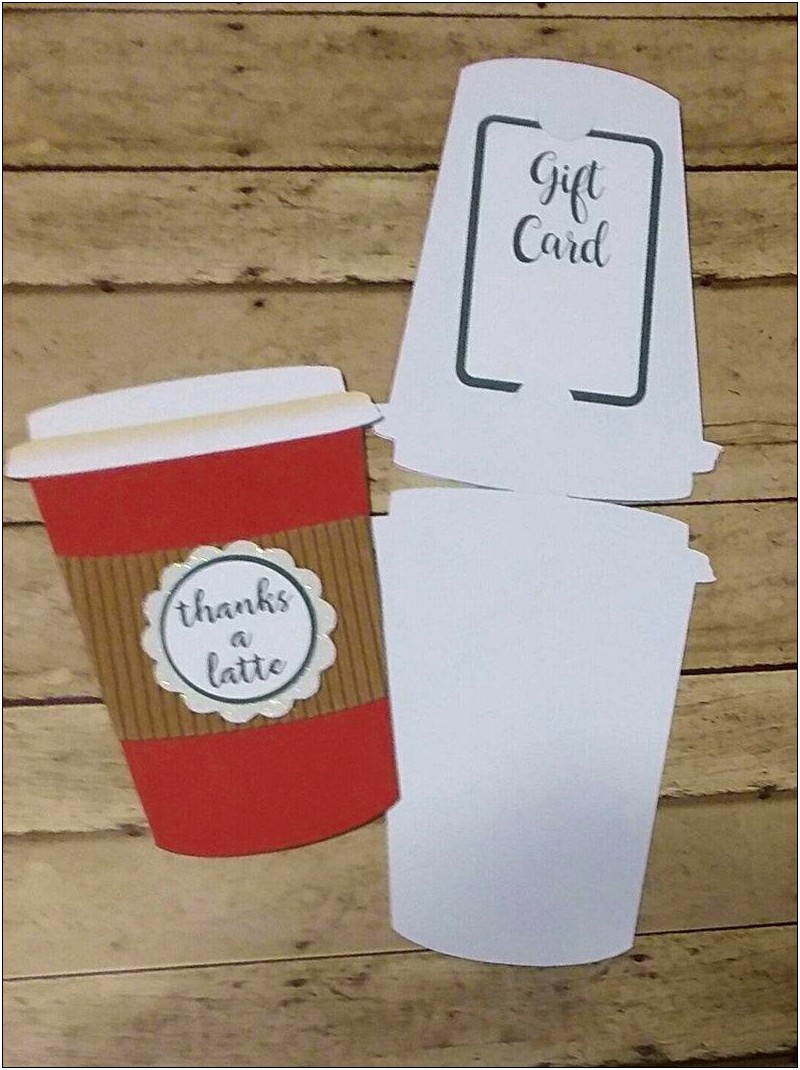 Coffee Mug Gift Card Holder Template