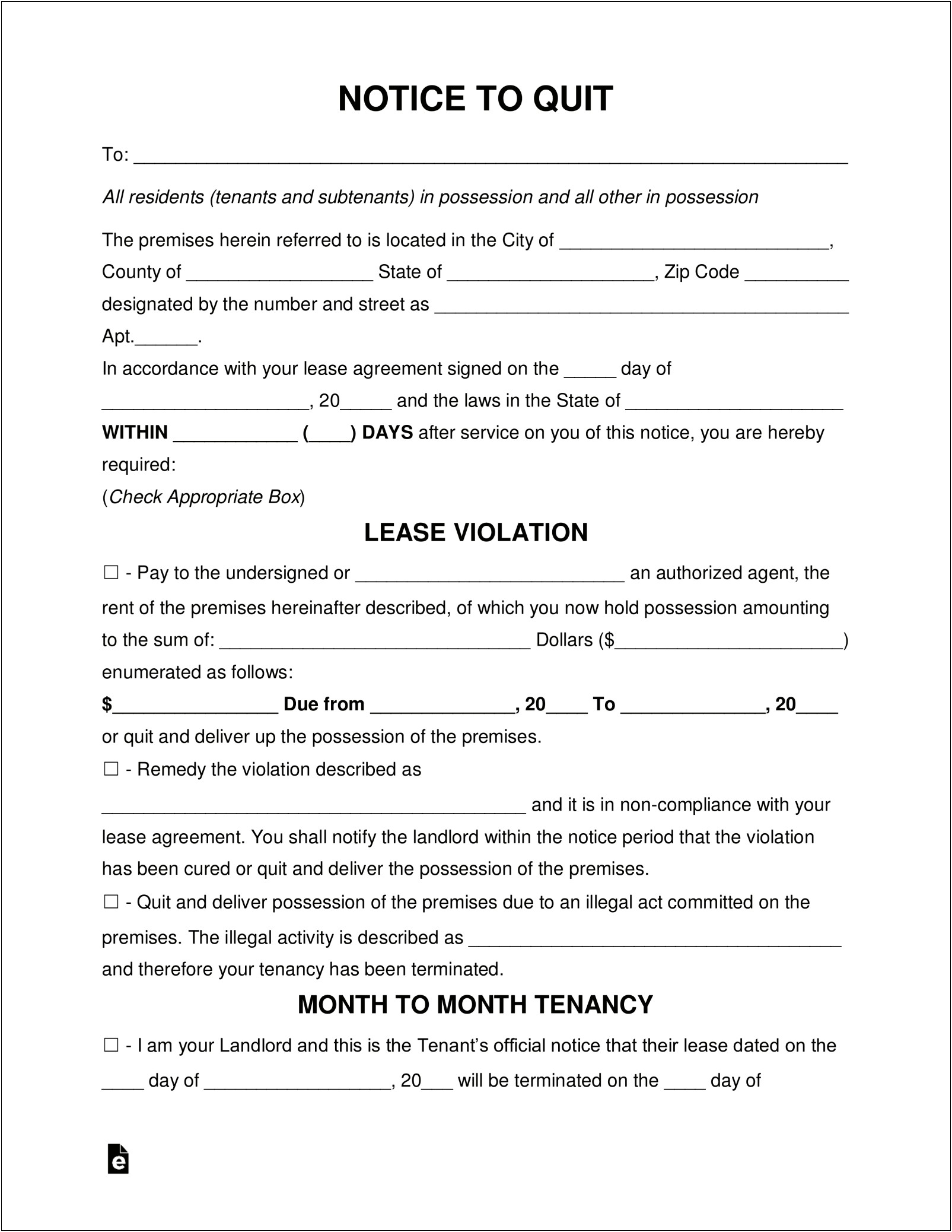 Collecting Rent From Tenants After Eviction Letter Template