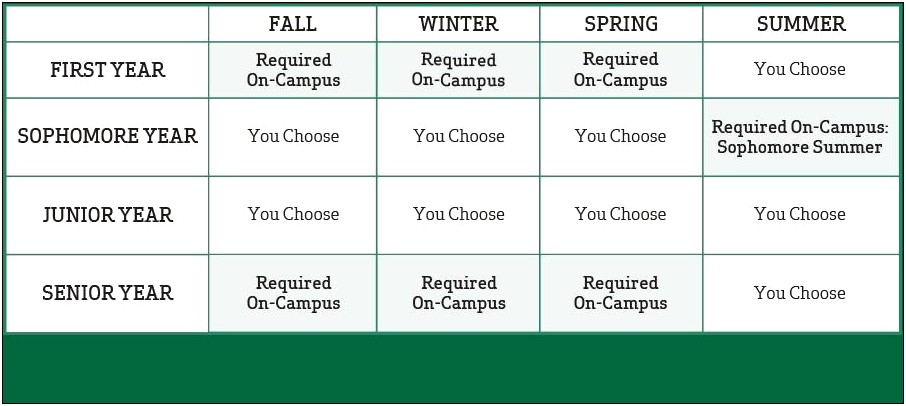 College Four Year Plan Online Template Excel