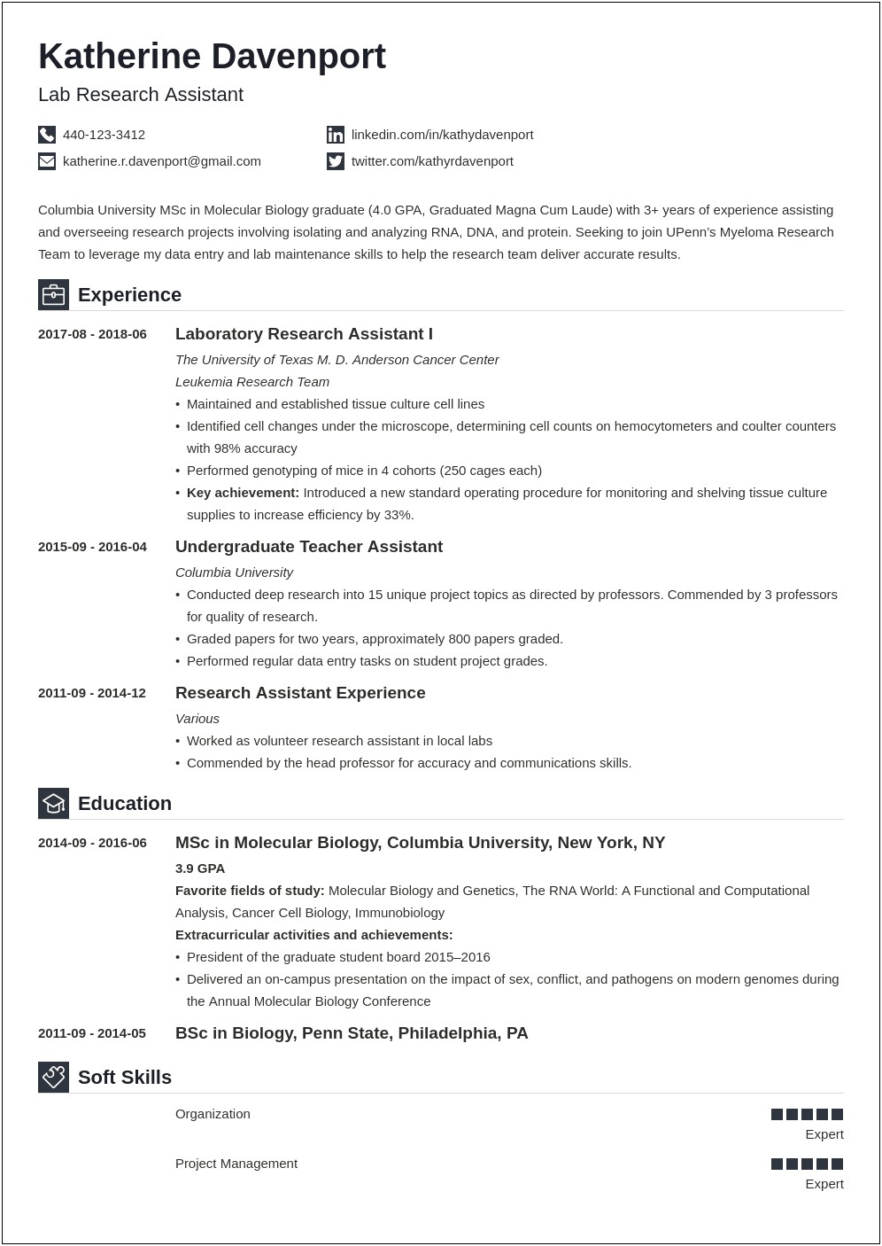 Columbia Business School Cover Letter Template