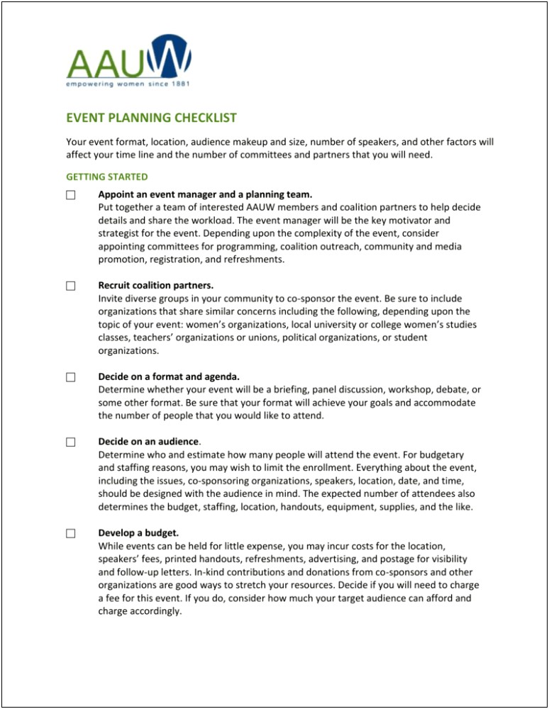 Coming Up With A Political Outreach Plan Template