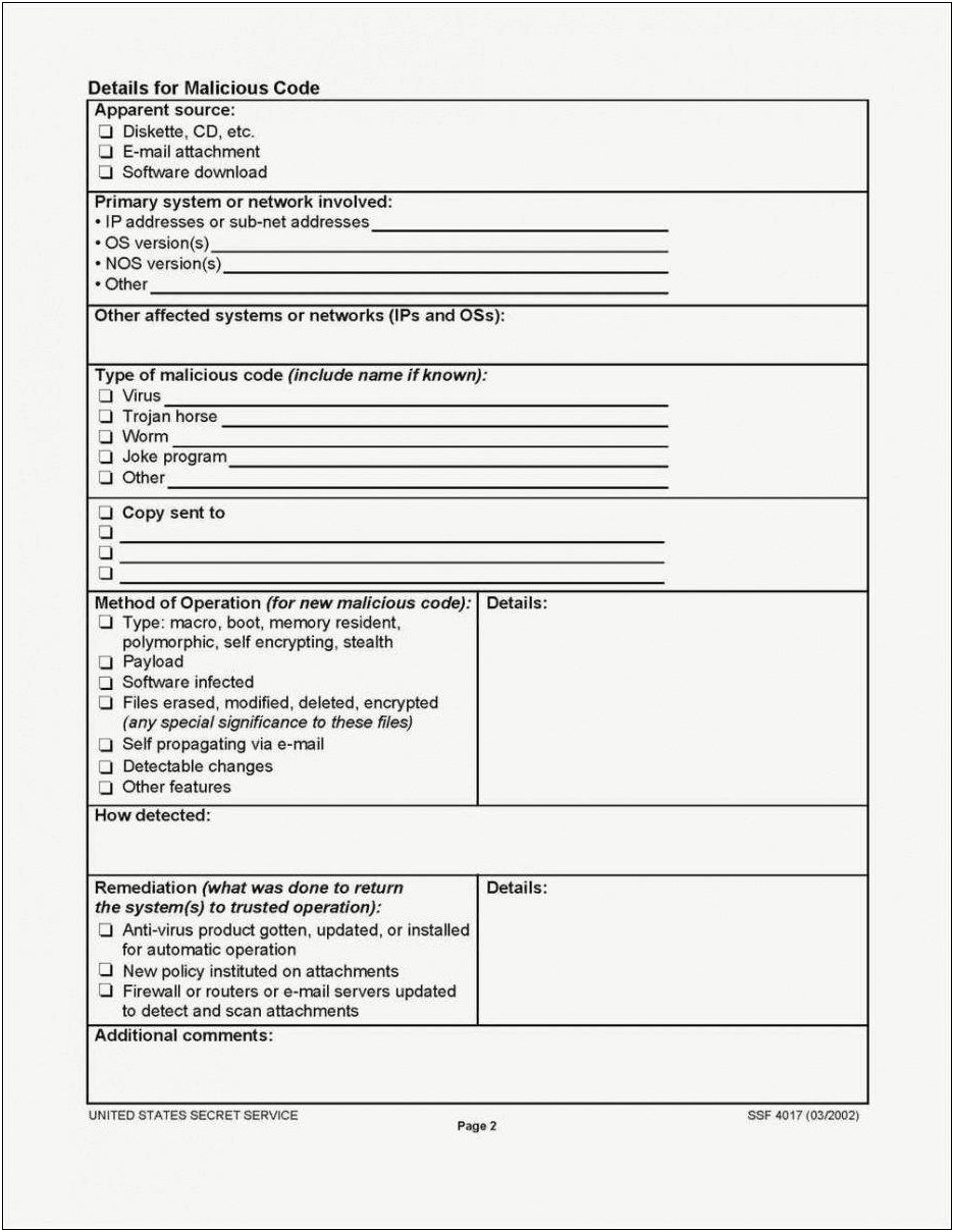 Complete The Cyber Security Action Plan Template