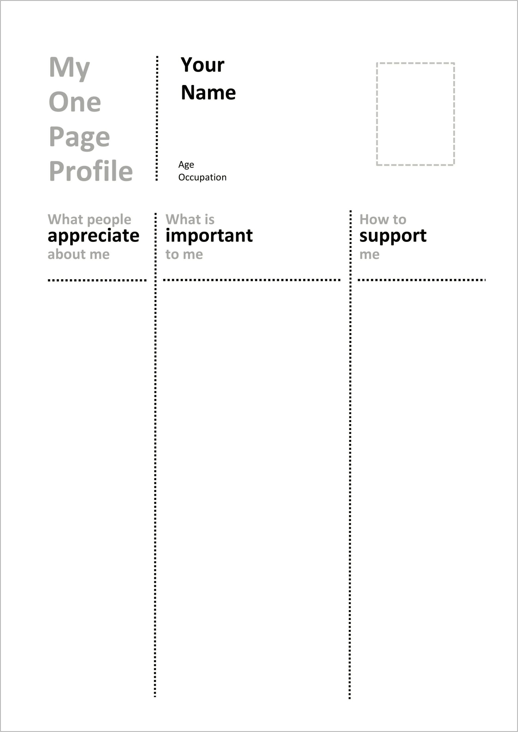 Comprehensive Person Centered Care Plan Template 2017