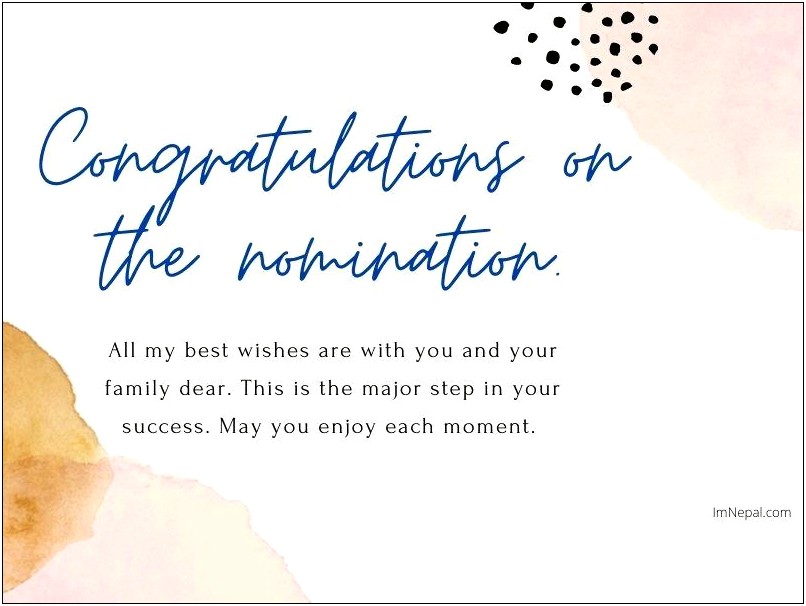 Congratulations On Your Award Letter Template