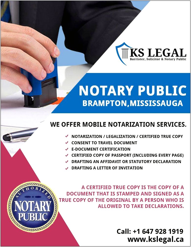 Consist To Travel Notary Letter Template