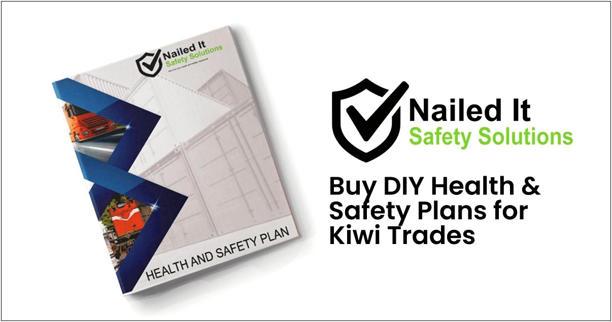 Construction Health And Safety Plan Template Nz