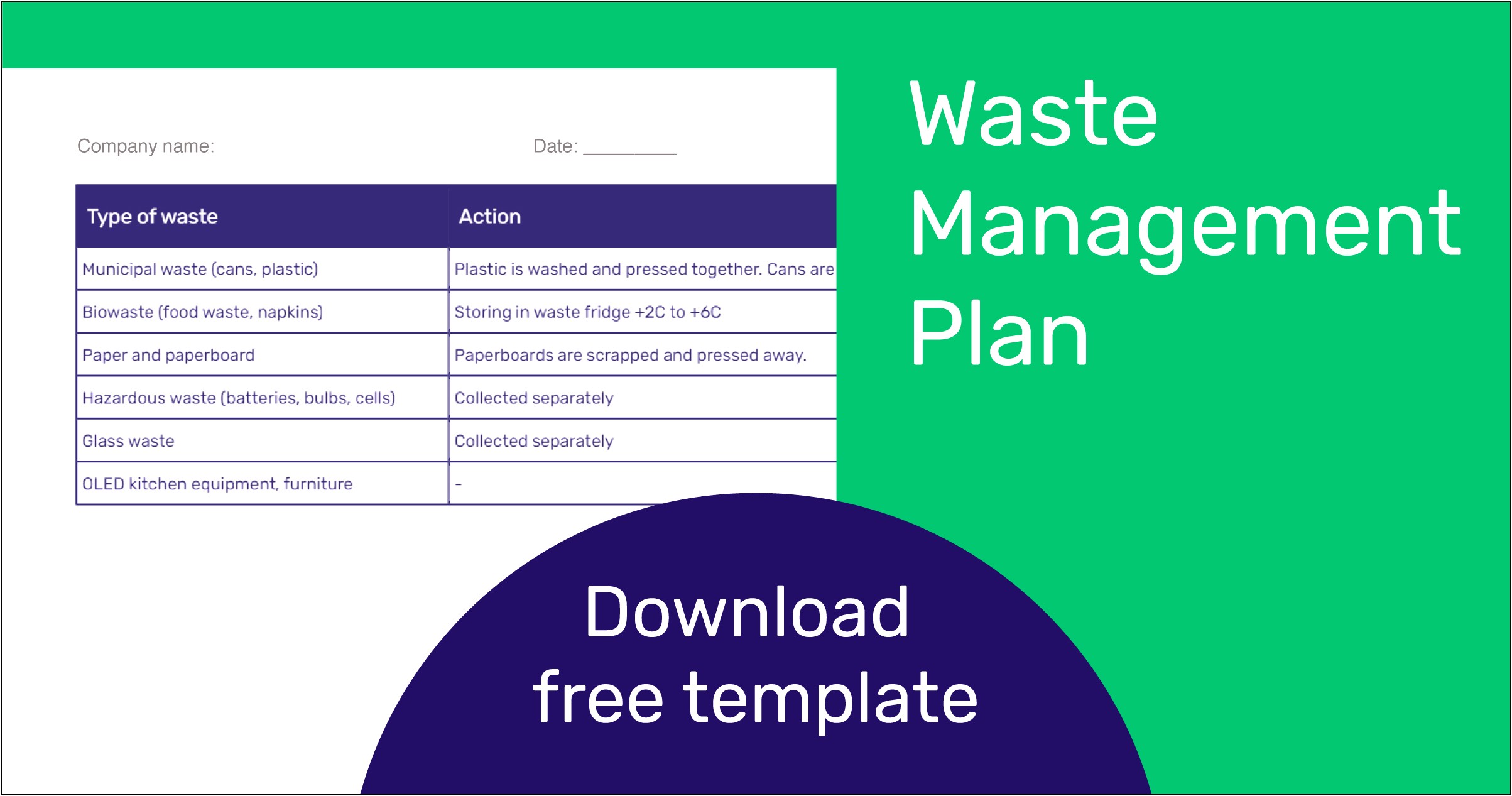 Construction Waste Management Plan Template Doc