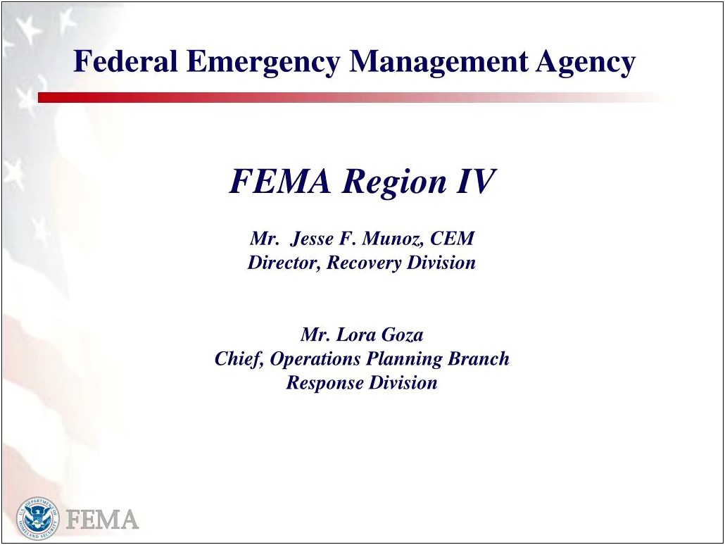 Continuity Of Operations Plan Template Fema