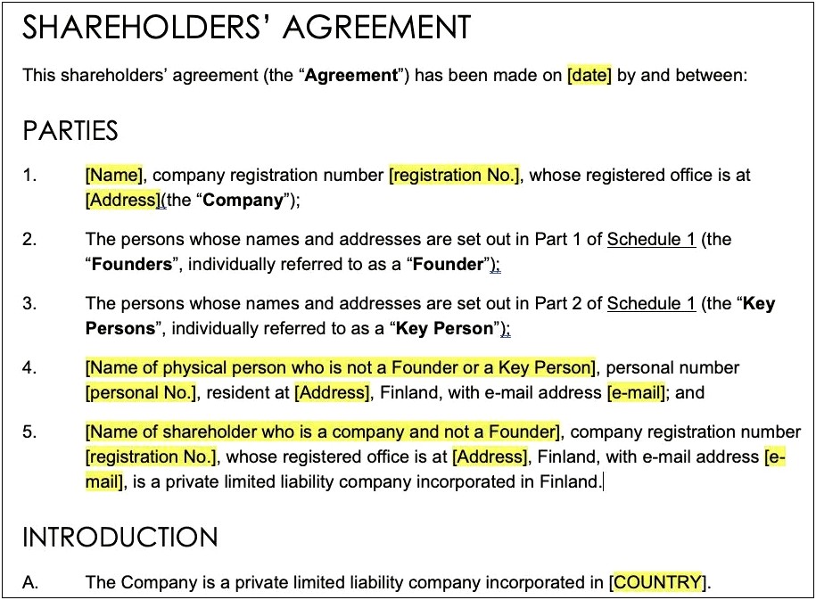 Contract Letter Between 2 People Template