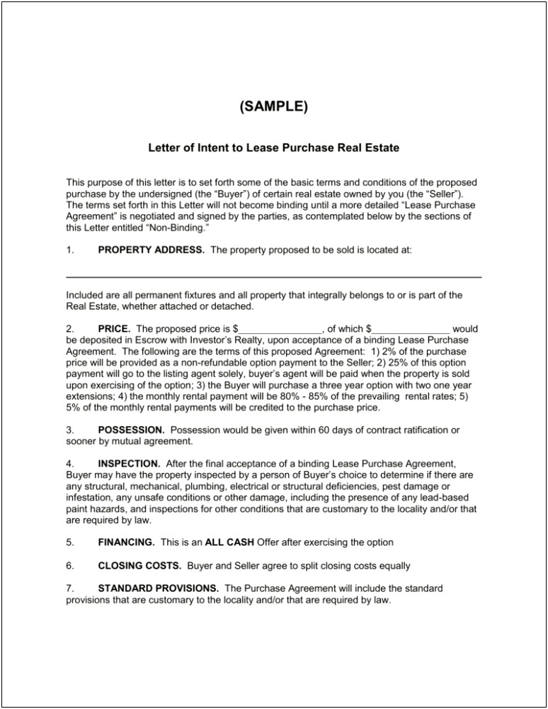 Contract To Close For Buyer Letter Template