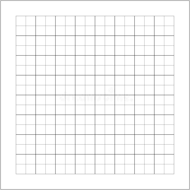 Coordinate Plane Template Quadrant 1 Unnumbered