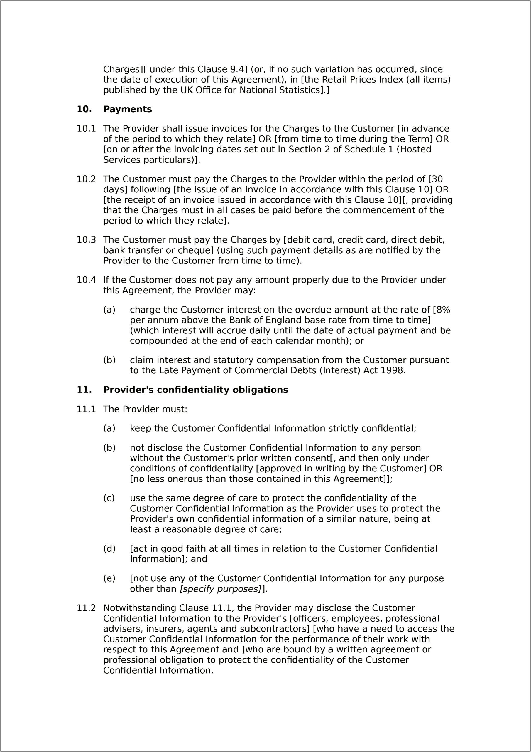 Corporate Credit Card Use Agreement Template