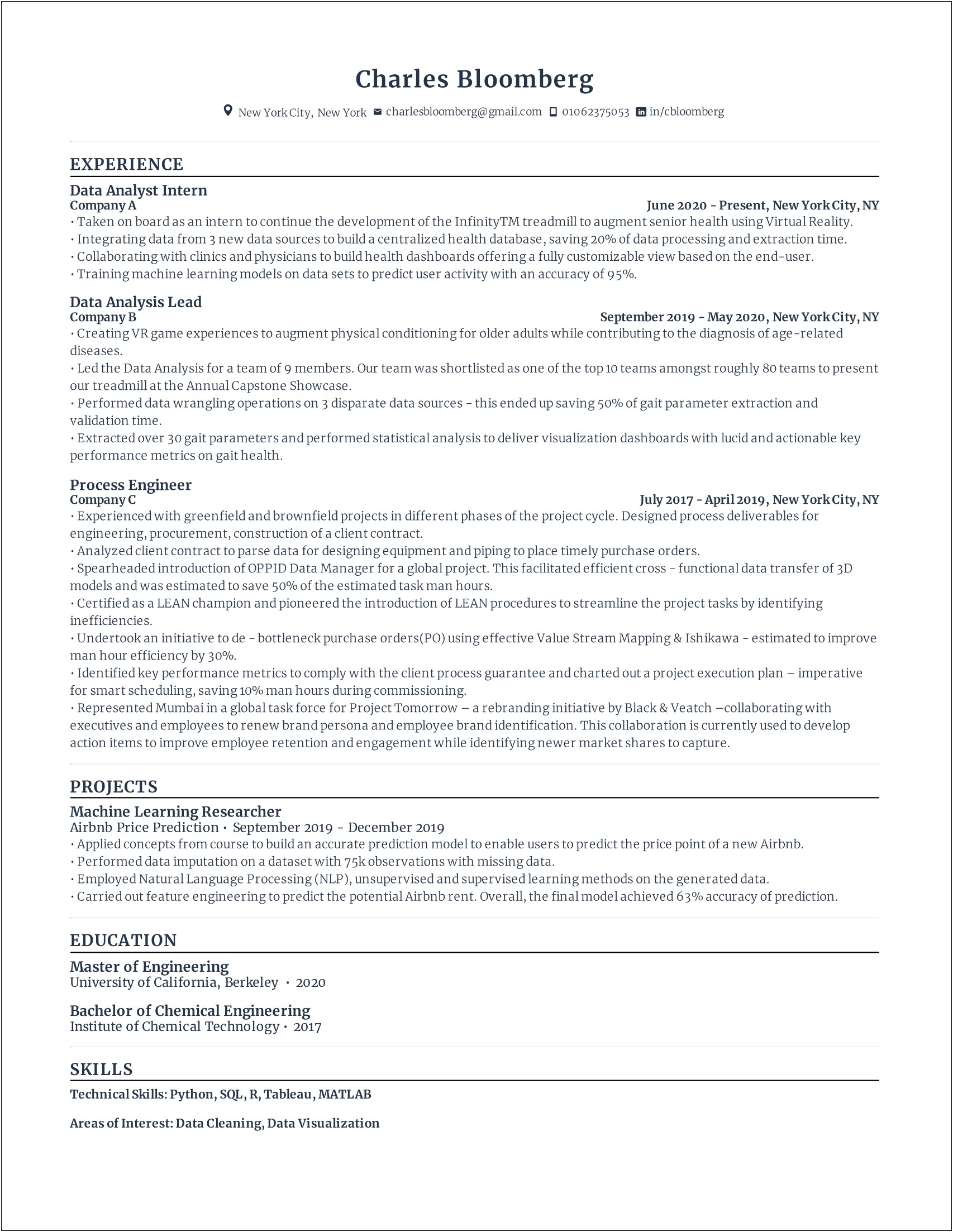 Cover Letter For Data Engineer Template