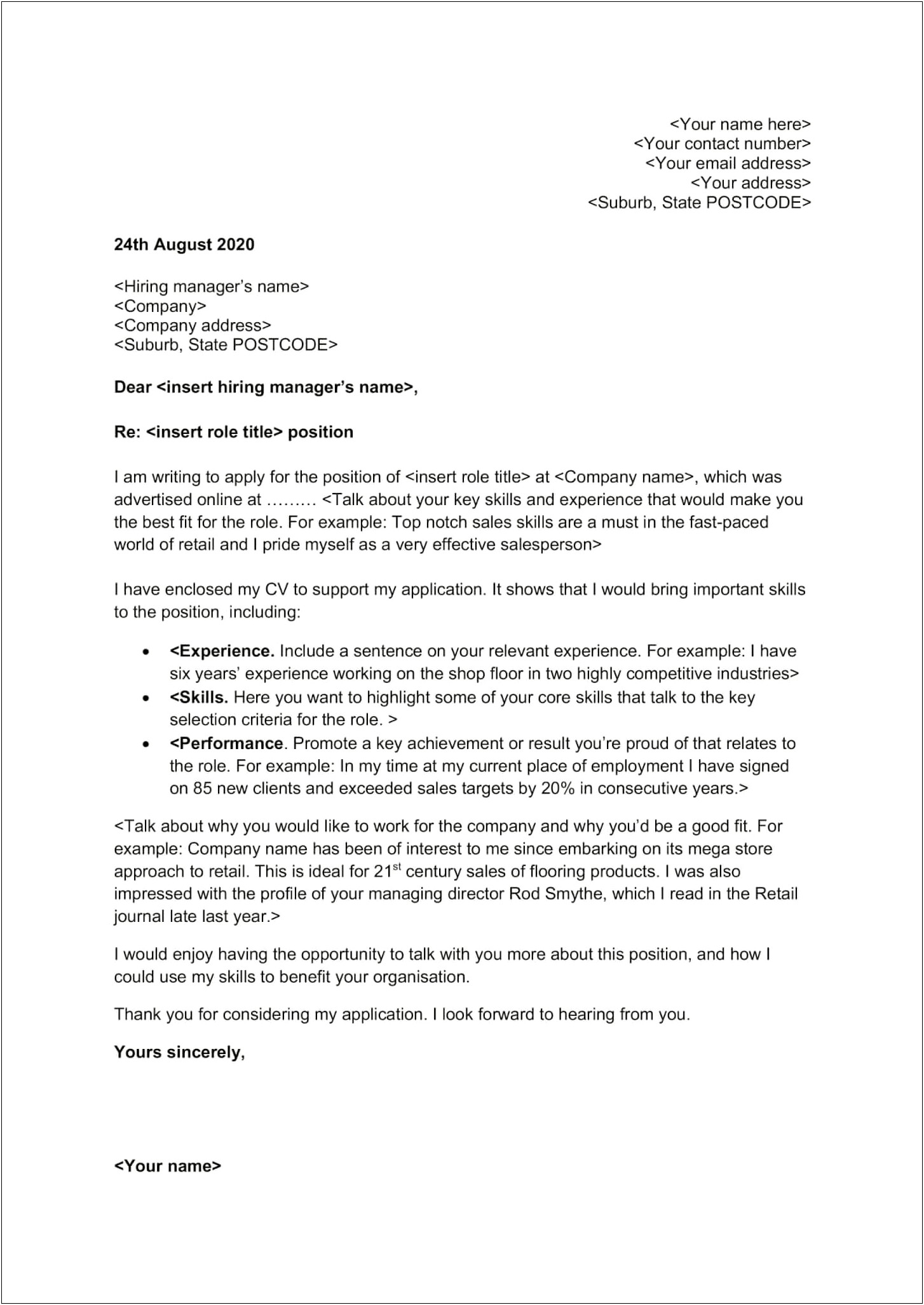 Cover Letter For Journal Submission Template