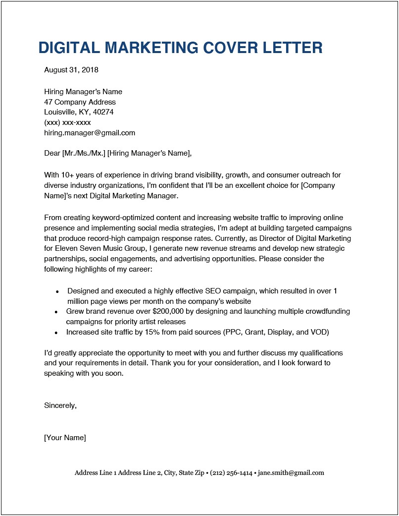 Cover Letter For Press Release Template