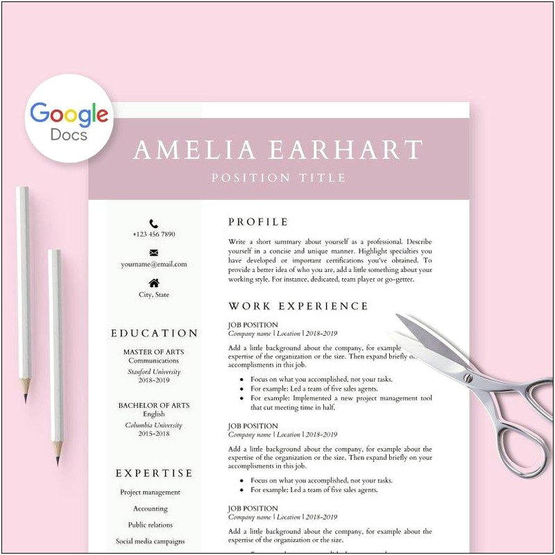 Cover Letter Sample Template Google Docs