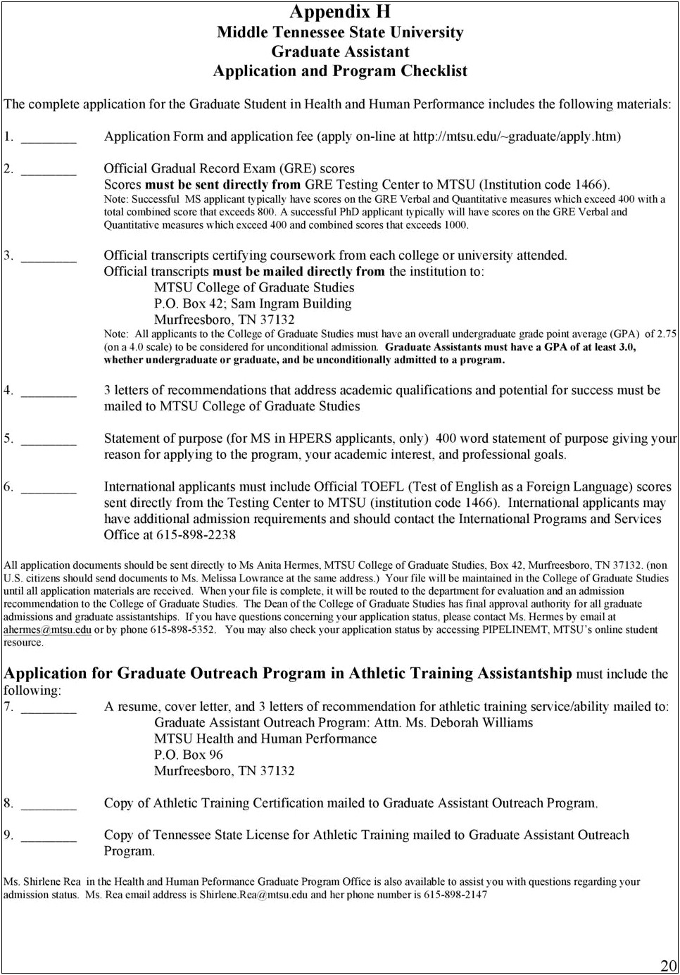 Cover Letter Template For Athletic Graduate Asisstant