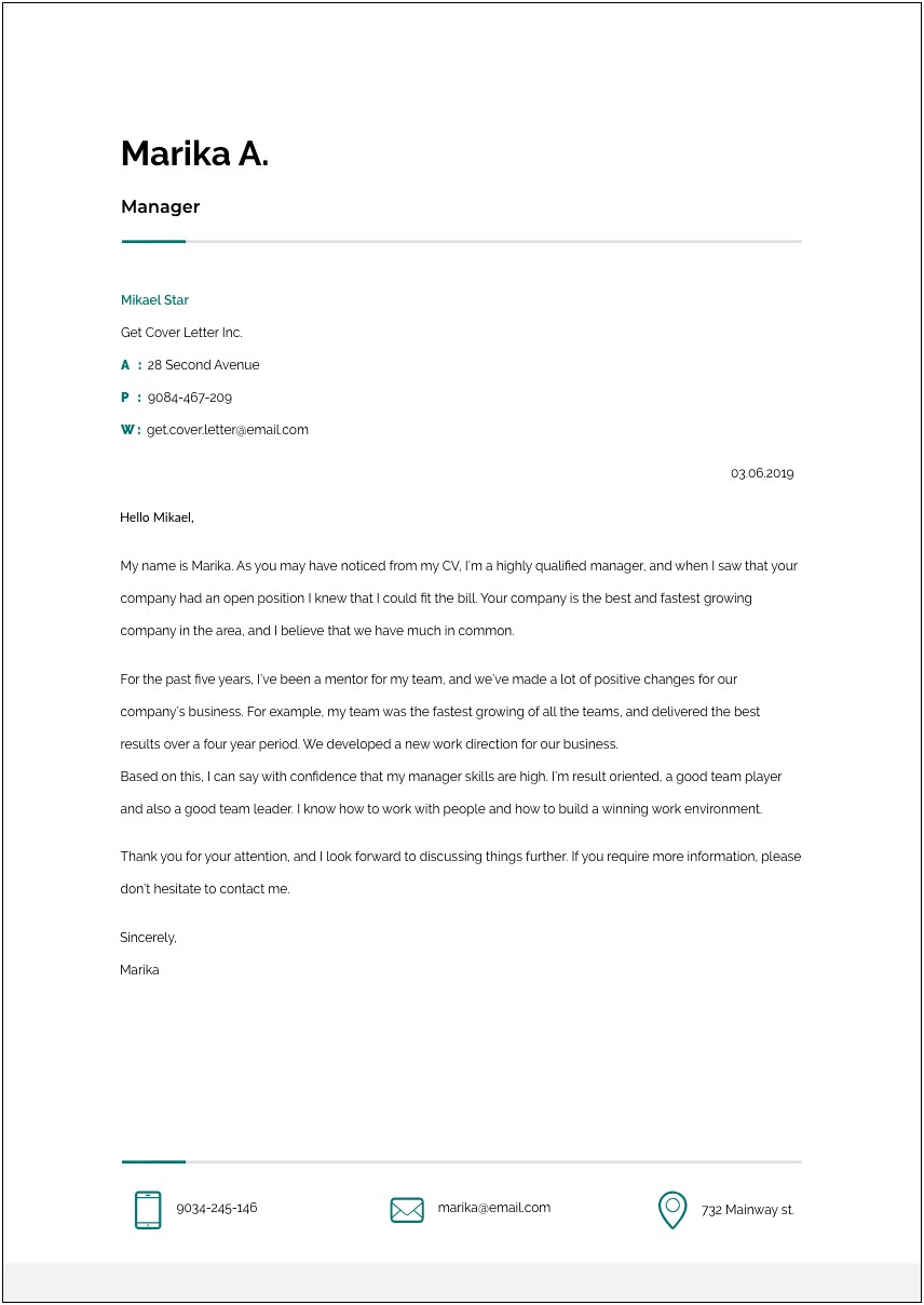 Cover Letter Template For Call Center