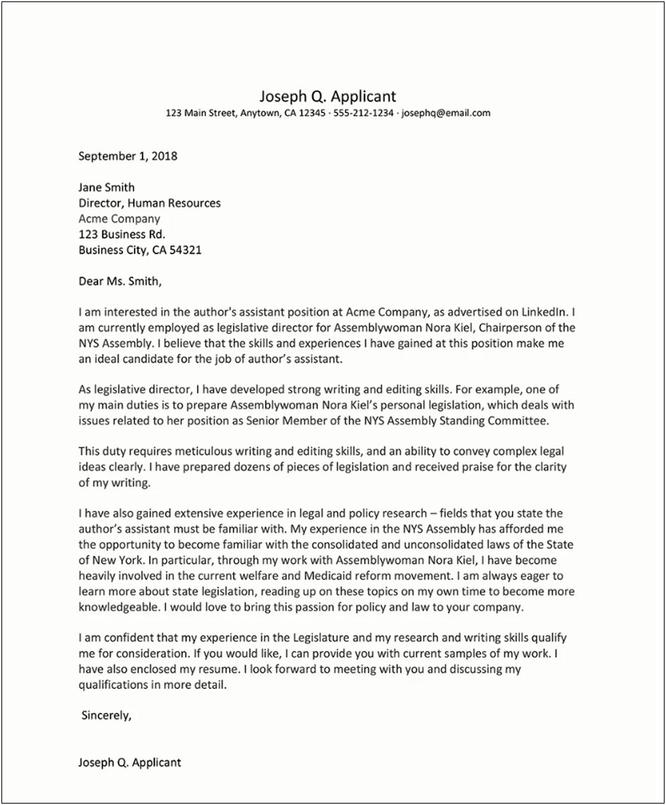 Cover Letter Template For Library Assistant