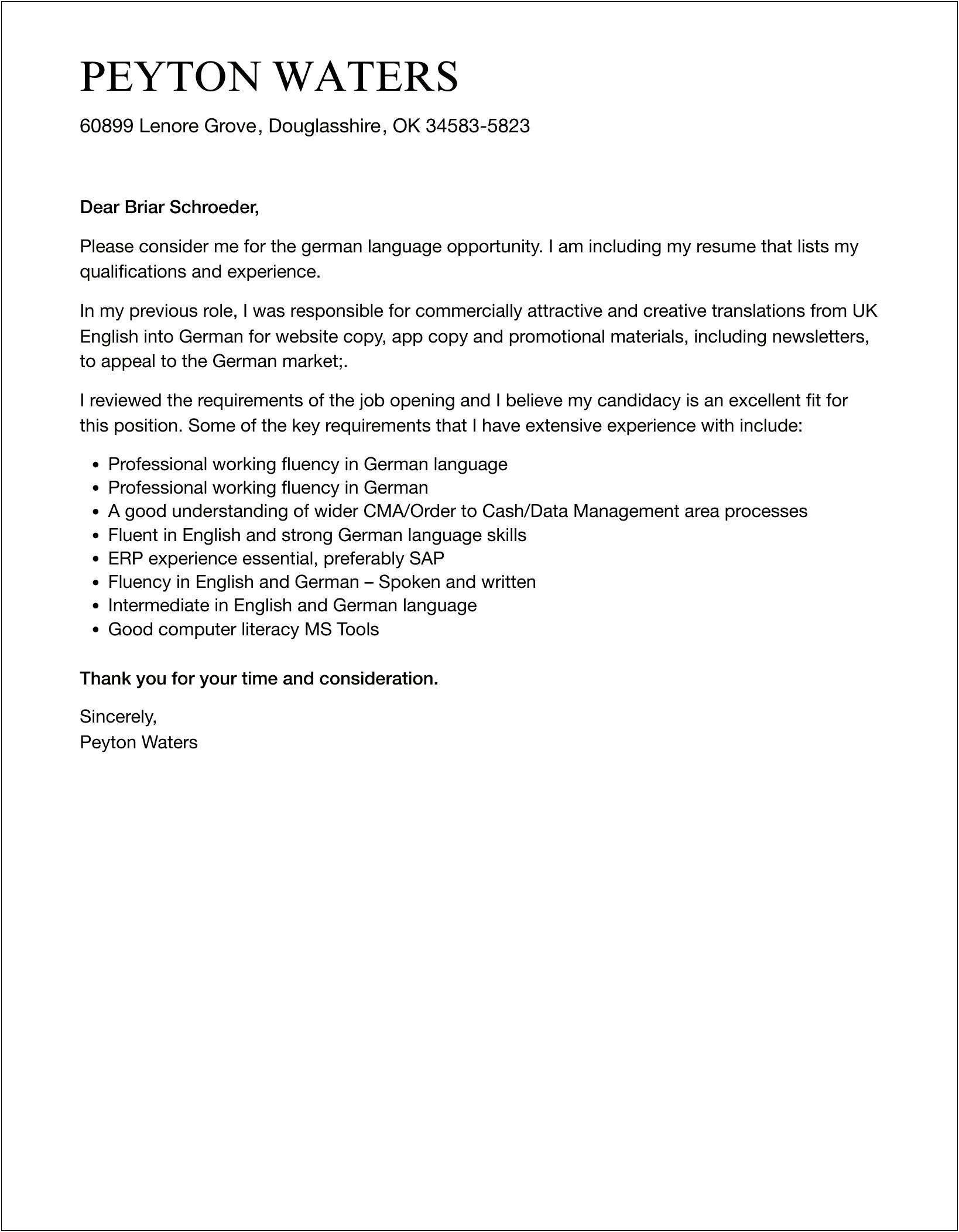 Cover Letter Template For Tss Worker